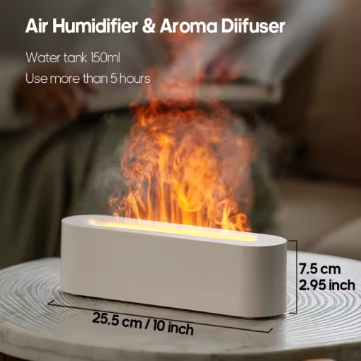 Aroma Diffuser |  Desktop 150ml Fire | White - Image 3